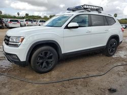 Salvage cars for sale from Copart Mercedes, TX: 2018 Volkswagen Atlas SE