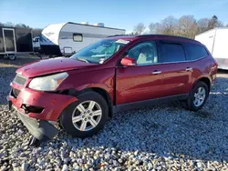 Salvage cars for sale at Candia, NH auction: 2012 Chevrolet Traverse LT