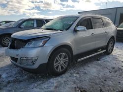 Salvage cars for sale at Wayland, MI auction: 2015 Chevrolet Traverse LT