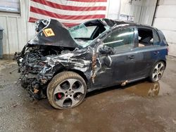 Salvage cars for sale at Lyman, ME auction: 2012 Volkswagen GTI