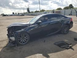 Salvage cars for sale at Miami, FL auction: 2015 Lexus IS 250