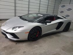 Salvage cars for sale at auction: 2018 Lamborghini Aventador S