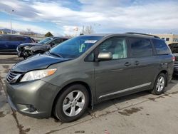 Salvage cars for sale at Littleton, CO auction: 2012 Toyota Sienna LE