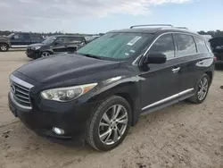 Salvage cars for sale at Houston, TX auction: 2014 Infiniti QX60