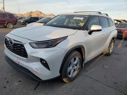 Toyota Highlander l salvage cars for sale: 2022 Toyota Highlander L