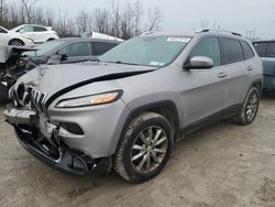 Salvage cars for sale from Copart Leroy, NY: 2018 Jeep Cherokee Limited