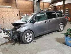 Salvage cars for sale at Ebensburg, PA auction: 2014 Toyota Sienna LE