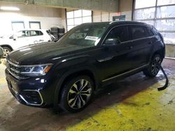 Salvage cars for sale at Indianapolis, IN auction: 2021 Volkswagen Atlas Cross Sport SEL Premium R-Line