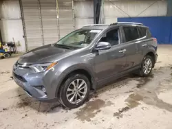 Salvage cars for sale at Chalfont, PA auction: 2018 Toyota Rav4 HV Limited