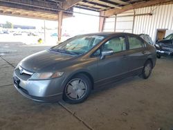 Salvage cars for sale at American Canyon, CA auction: 2008 Honda Civic Hybrid