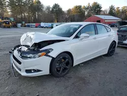 Salvage cars for sale at Mendon, MA auction: 2016 Ford Fusion SE