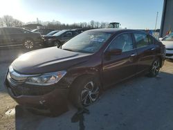 Salvage cars for sale from Copart Duryea, PA: 2016 Honda Accord LX