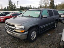 Salvage cars for sale at Graham, WA auction: 2001 Chevrolet Suburban K1500