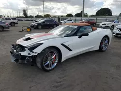 Salvage cars for sale at Miami, FL auction: 2014 Chevrolet Corvette Stingray Z51 3LT