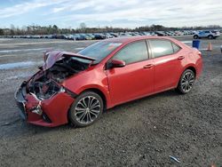 Salvage cars for sale at Lumberton, NC auction: 2015 Toyota Corolla L