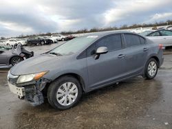 Salvage cars for sale at Fresno, CA auction: 2012 Honda Civic LX