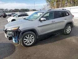 Vehiculos salvage en venta de Copart Dunn, NC: 2016 Jeep Cherokee Limited