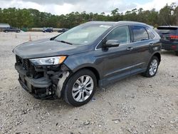 Salvage cars for sale at Houston, TX auction: 2019 Ford Edge Titanium