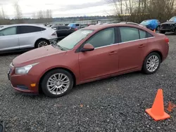 Salvage cars for sale from Copart Arlington, WA: 2013 Chevrolet Cruze ECO