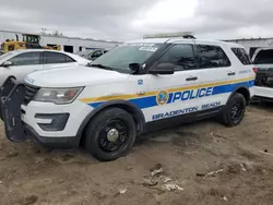 Ford salvage cars for sale: 2017 Ford Explorer Police Interceptor