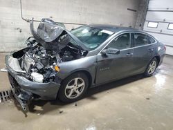 Chevrolet Malibu ls salvage cars for sale: 2018 Chevrolet Malibu LS