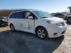 Salvage cars for sale at Hampton, VA auction: 2015 Toyota Sienna LE