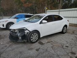 Toyota salvage cars for sale: 2015 Toyota Corolla L