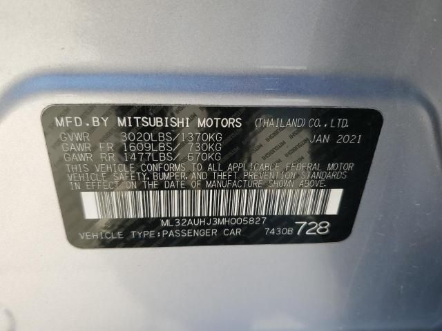 2021 Mitsubishi Mirage ES