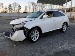 Salvage cars for sale from Copart Spartanburg, SC: 2012 Lexus RX 350