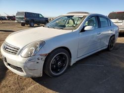 Salvage cars for sale at Brighton, CO auction: 2005 Infiniti G35