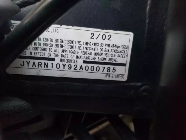 2002 Yamaha YZFR1