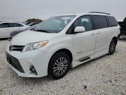 Salvage cars for sale at Taylor, TX auction: 2020 Toyota Sienna XLE