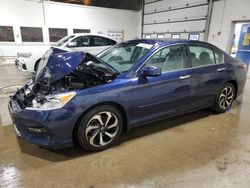 Salvage cars for sale at Blaine, MN auction: 2016 Honda Accord EXL