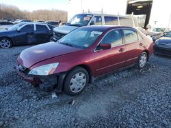 Honda Vehiculos salvage en venta: 2003 Honda Accord LX