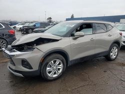 Salvage cars for sale at Woodhaven, MI auction: 2021 Chevrolet Blazer 2LT