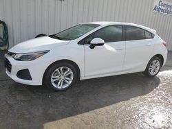 Salvage cars for sale from Copart Mercedes, TX: 2019 Chevrolet Cruze LT