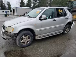 Salvage cars for sale from Copart Arlington, WA: 2000 Mercedes-Benz ML 320