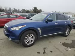 Salvage cars for sale at Martinez, CA auction: 2017 Infiniti QX70