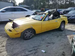 Salvage cars for sale at Seaford, DE auction: 1992 Mazda MX-5 Miata