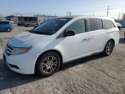 Salvage cars for sale at Sun Valley, CA auction: 2012 Honda Odyssey EXL