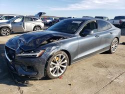 Salvage cars for sale at Grand Prairie, TX auction: 2019 Volvo S60 T5 Momentum