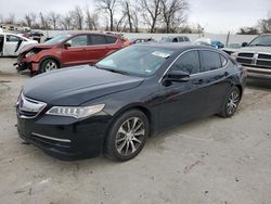 Salvage cars for sale from Copart Bridgeton, MO: 2015 Acura TLX Tech