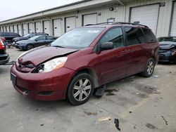 Salvage cars for sale at Louisville, KY auction: 2009 Toyota Sienna CE