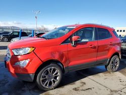 Vehiculos salvage en venta de Copart Cleveland: 2020 Ford Ecosport Titanium