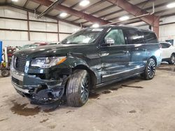 Salvage cars for sale at Lansing, MI auction: 2022 Lincoln Navigator L Black Label