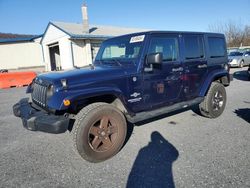 Salvage cars for sale at Grantville, PA auction: 2012 Jeep Wrangler Unlimited Sport