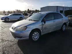 Toyota Corolla ce salvage cars for sale: 2003 Toyota Corolla CE