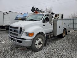 Salvage trucks for sale at Greenwood, NE auction: 2008 Ford F750 Super Duty