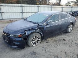 Salvage cars for sale at Hampton, VA auction: 2017 Chevrolet Malibu LT