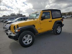 Jeep salvage cars for sale: 2019 Jeep Wrangler Sport